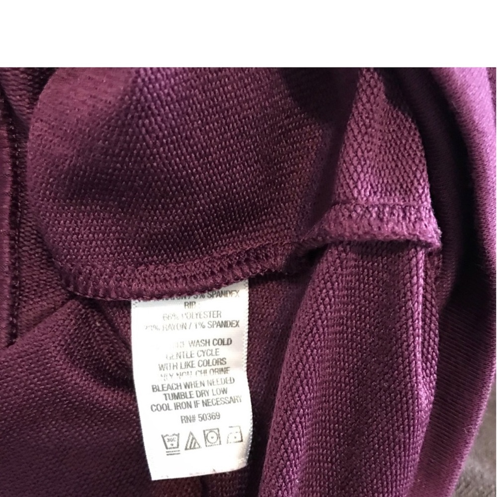 Cascade Collective Purple Cowl Neck Sweater with thumb holes color plumb size:s - Picture 6 of 10